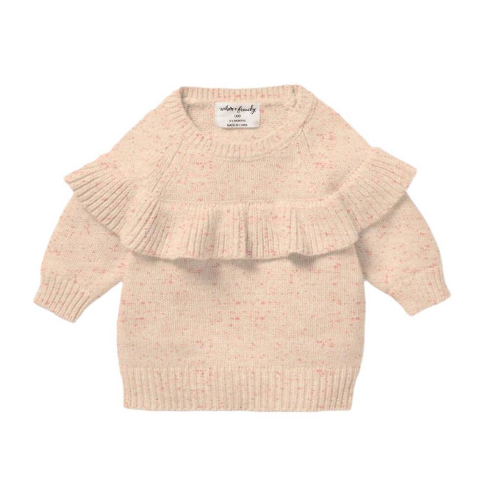 NEW WILSON + FRENCHY girl's fairy knit sweater in pink